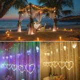 Window,Curtain,String,Lights,Christmas,Wedding,Valentine,Party,Fairy,Decorations