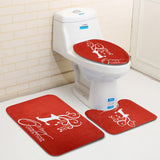 Christmas,Decoration,Santa,Snowman,Bathroom,Toilet,Covers