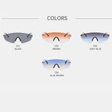 Unisex,Irregular,Shape,Protection,Fashion,Trend,Color,Gradient,Sunglasses