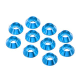 Suleve,M3AN6,10Pcs,Screw,Gasket,Washer,Aluminum,Alloy,Multicolor