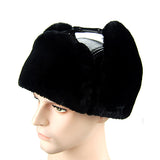 Unisex,Leather,Earflap,Plush,Linen,Buckle,Pilot,Trapper