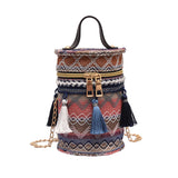 Women,Handbag,Straw,Tassel,Metal,Chain,Shoulder,Beach,Outdoor,Travel