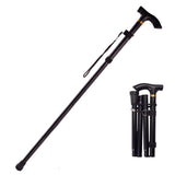 Aluminum,Metal,Folding,Walking,Stick,Outdoor,Adjustable,Hiking,Climbing,Trekking