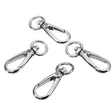 10Pcs,Silver,Alloy,Swivel,Spring,Trigger,Round