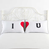 Bedding,Pillowcase,White,Pillowcase,Couple,Pillow