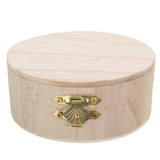 Round,Wooden,Organizer,Storage,Craft,Handicraft,Jewelry,Gadgets