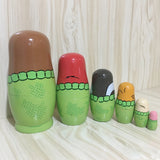 Wooden,Animals,Painted,Russian,Nesting,Dolls,Matryoshka,Dolls,Decorations