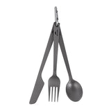 Naturehike,Portable,Tableware,Titanium,Alloy,Picnic,Spoon,Cutter,Carabiber