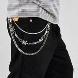 Metal,Skull,Chain,Wallet,Chain,Pocket,Chain,Wallet,Jeans,Pants