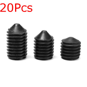 20Pcs,Black,Grade,Socket,Point,Screws