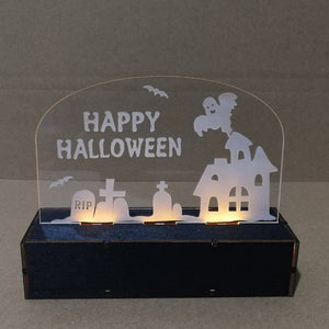 Loskii,JM01508,Halloween,Decoration,Candle,Light,Candles,Halloween,Decorations