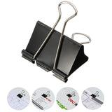 10Pcs,Black,Foldback,Clips,Clamps,Filing,Letter,Elliot,Folder