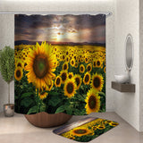 Sunflower,Bathroom,Shower,Curtain,Carpet,Toilet,Cover,Bathroom