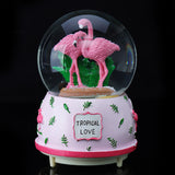 Creative,Crystal,Flamingo,Musical,Globe,Music,Valentine's,Birthday