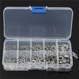 Stainless,Steel,Spring,Washer,Assortment,Plugs,300Pcs