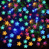 Solar,Blossom,Flower,Fairy,String,Light,50LED,Garden,Wedding,Decor