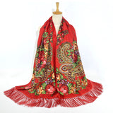 Printing,Tassel,Shawl,Scarf,Mexican,Scarf