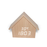 Alarm,Clock,Electronic,Digital,Display,Clocks,House,Shape,Desktop,Decoration