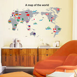 World,Stickers,Removable,Waterproof,Decals,Decor