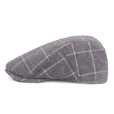 Plaid,Adjustable,Beret,Cotton,Newsboy,Painter