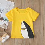 Boy's,Shark,Cartoon,Print,Pants,Casual,Clothing