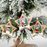 Luminous,Christmas,Wooden,Ornament,Light,Santa,Claus,Decorations