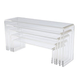 Clear,Acrylic,Perspex,Sturdy,Jewelry,Cupcake,Dessert,Display,Riser,Stand,Showcase,Decorations