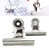 Stainless,Steel,Silver,Bulldog,Clips,Money,Letter,Binder,Paper,Clamps