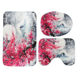 Sakura,Mountain,Waterproof,Shower,Curtain,Toilet,Cover,Bathroom