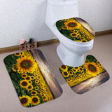 Sunflower,Bathroom,Shower,Curtain,Carpet,Toilet,Cover,Bathroom