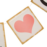 Heart,Bunting,Banner,Shower,Weeding,Birthday,Party,Haning,Decorations