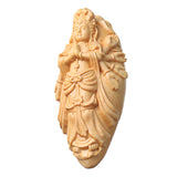 Boxwood,Carving,Statue,Bodhisattva,Sculpture,Pendant