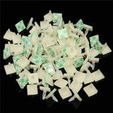 100Pcs,Nylon,Plastic,Adhesive,Spacer,Standoff,Locking,Posts,Fixed,Clips