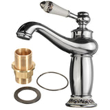 Bathroom,Faucet,Brass,Basin,Faucet,Contemporary,Single,Handle,Water,Antique,Bronze,Finish