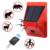 Solar,Alarm,Light,Waterproof,Remote,Control,Flash,Warning,Security,Sound,Light