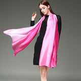 Women,Satin,Gradient,Colors,Scarf,Beach,Sunshade,Towel,Shawl