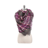 140CM,Women,Autumn,Plaid,Blanket,Scarf,Wraps,Casual,Scarves