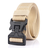 125CM,Magnetic,Buckle,Leisure,Canvas,Breathable,Waist,Quick,Unlock,Men's,Elastic,Tactical