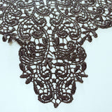 Beautiful,Black,White,Embroidery,Flowers,Neckline,Fabric,Closure