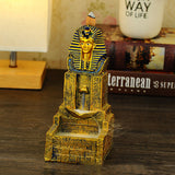 Seraphic,Egyptian,Pharaoh,Golden,Backflow,Incense,Burner,Holder