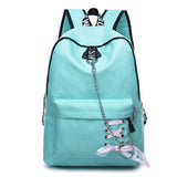 Outdoor,Travel,Backpack,Waterproof,Nylon,School,Rucksack,Girls,Women,Headphone