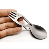 IPRee,Spoon,Bottle,Opener,Carabiner,Titanium,Stainless,Steel,Tableware,Camping,Picnic