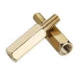 Suleve,M3BH4,100Pcs,Brass,Standoffs,Support,Spacer,Pillar,Screw,Board