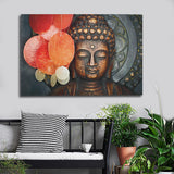 Statue,Meditation,Painting,Print,Cambric,Sticker,Decor