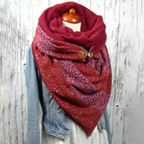 Women,Cotton,Thick,Winter,Outdoor,Casual,Floral,Pattern,Scarf,Shawl