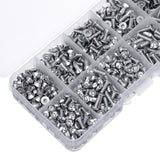 Suleve,M3SH9,700Pcs,Stainless,Steel,Machine,Screw,Socket,Flat&Button,Assortmen