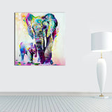 Miico,Painted,Paintings,Animal,Elephant,Paintings,Decoration