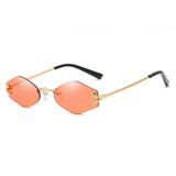 Womens,Universal,Resistence,Hexagon,Frameless,Sunglasses,Eyewear