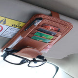 Multiple,Layers,Glasses,Folder,Leather,Visor,Holder,Storage