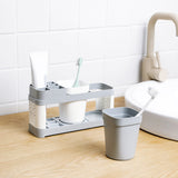 Toothbrush,Holder,Stand,Plastic,Shelf,Bathroom,Toothpaste,Storage